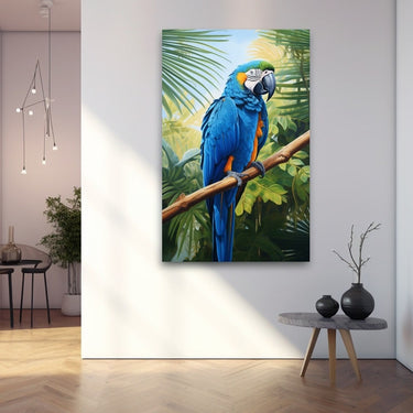 Blue Parrot Painting